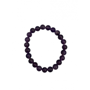 Βραχιόλι αμέθυστος στρογγυλό