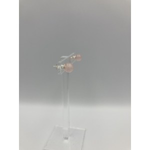 Σκουλαρίκια ροζ χαλαζία