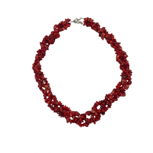 Κολιέ τρίσειρο κοράλι