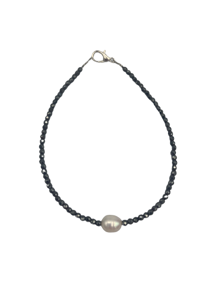 Βραχιόλι αιματίτης μαργαριτάρι